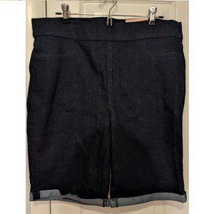 NYDJ 11" pull-on shorts - Size 14 - NYT -dark blue